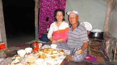 Kyrgyz family meal